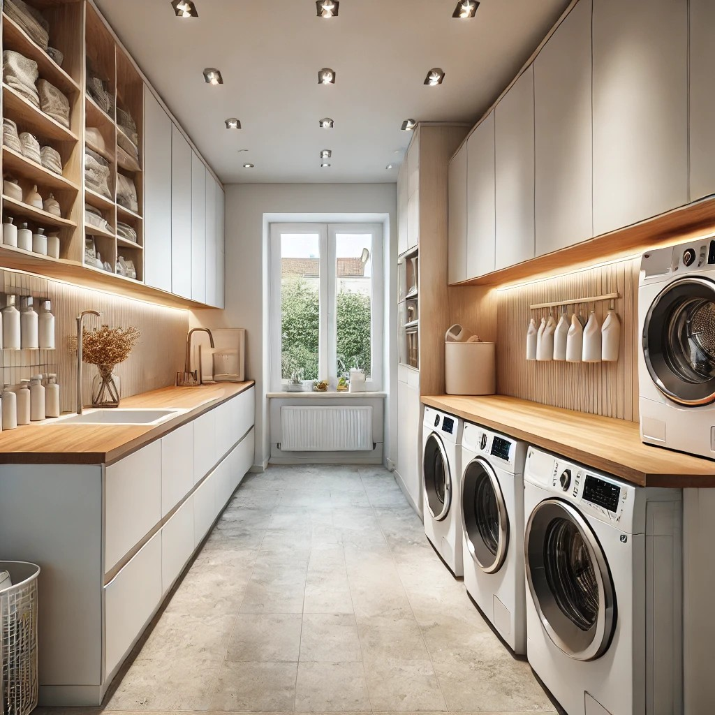 Inspiration tvättstuga för den som vill ha arbetsytor